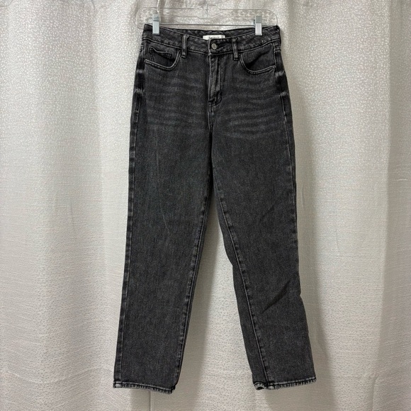 PacSun Denim - Pacsun Beverly Wash Denim Mom Jean High Rise Size 25 Faded Black Grunge 90's
